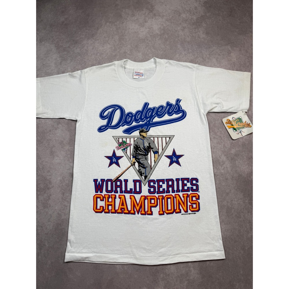 VTG NWT* 1988 LA Dodgers World Series Champions T-Shirt Tennessee River Sz M MLB